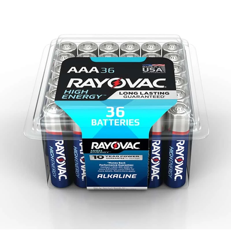 Rayovac® Rayovac High Energy AAA Alkaline Batteries 36 Pk Clamshell 3 Rayovac® Rayovac High Energy AAA Alkaline Batteries 36 Pk Clamshell