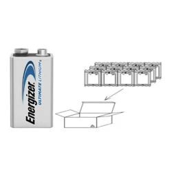 Energizer Ultimate Lithium 9-Volt 1000 Ah Battery 12 Pk