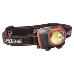 Life+Gear Storm Proof 260 Lm Black/Red LED Head Lamp AAA Battery