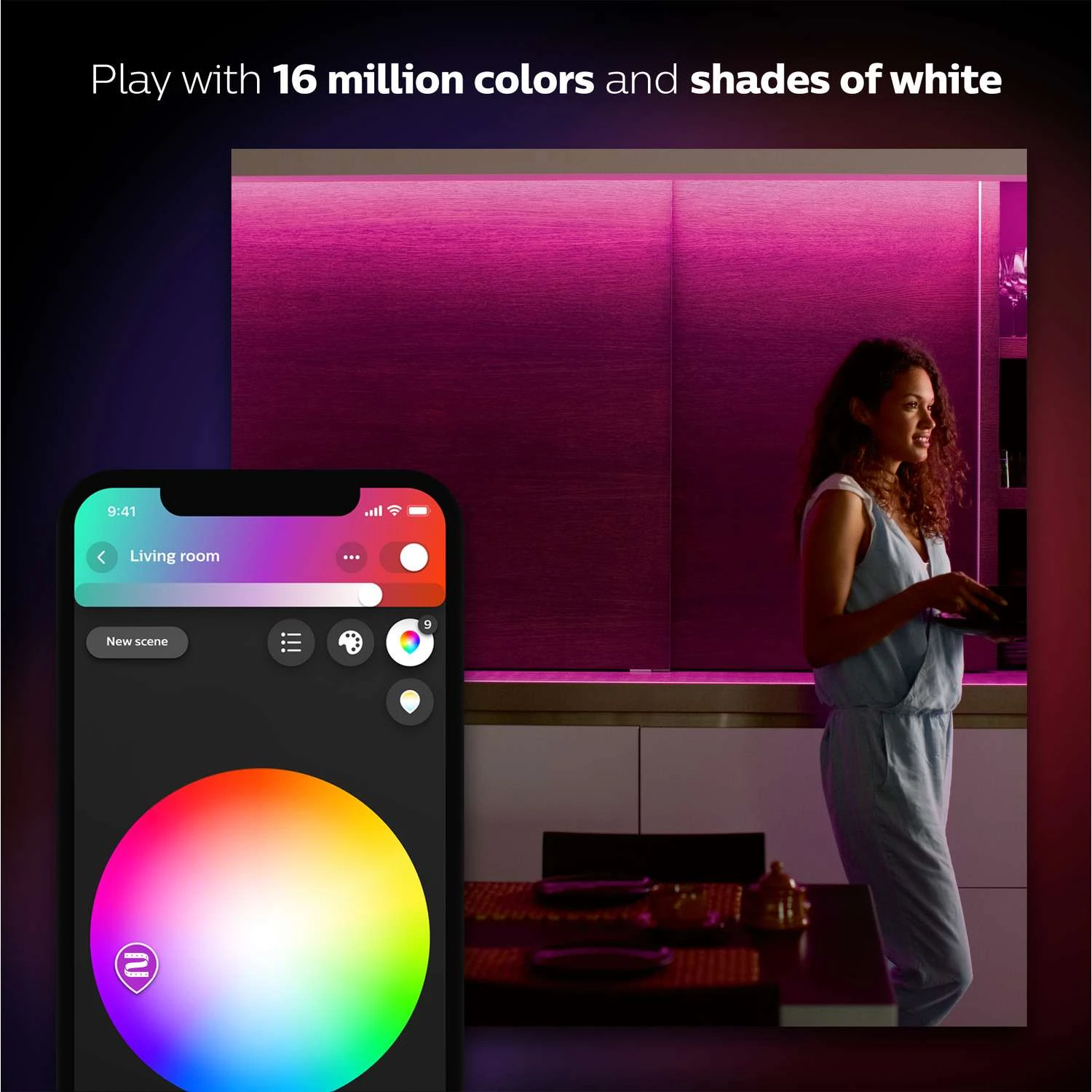 Philips Hue 80 In. L White LED Tape Light 1 Pk 7 Philips Hue 80 In. L White LED Tape Light 1 Pk - Image 5