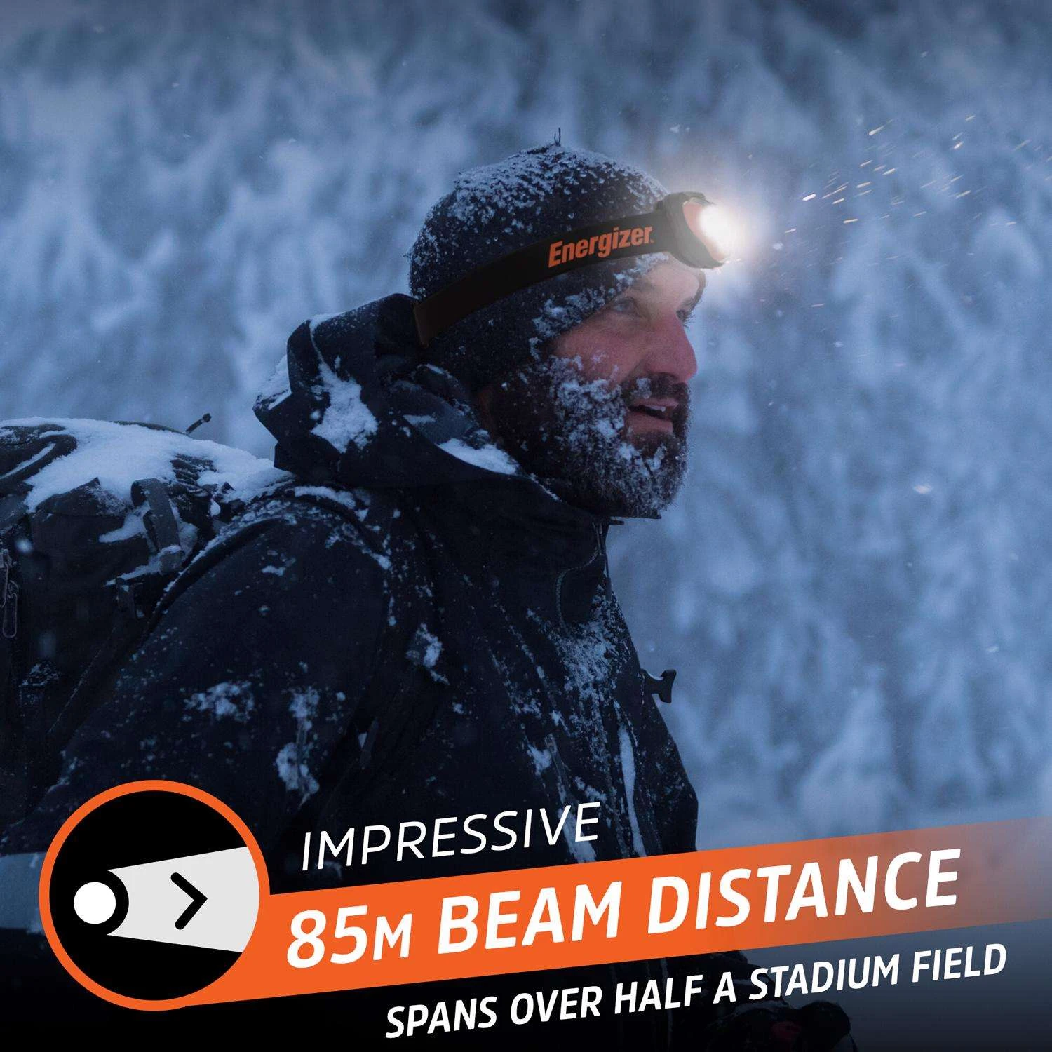 Energizer Vision Ultra High CRI 450 Lm Black/Orange LED Head Lamp AAA Battery 7 Energizer Vision Ultra High CRI 450 Lm Black/Orange LED Head Lamp AAA Battery - Image 5