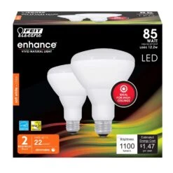 Feit Enhance BR30 E26 (Medium) LED Bulb Soft White 85 Watt Equivalence 2 Pk