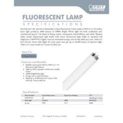 Feit Legacy Bulbs 40 W T12 1.5 In. D X 47.8 In. L Fluorescent Bulb Warm White Linear 3000 K 2 Pk -Luminexm Store 0f32e546 1a8e 45b5 8e92 a3202a15a173