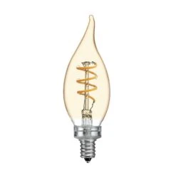 GE CAC E12 (Candelabra) Filament LED Bulb Amber Warm White 25 Watt Equivalence 1 Pk 5 GE CAC E12 (Candelabra) Filament LED Bulb Amber Warm White 25 Watt Equivalence 1 Pk -Luminexm Store 104a31c3 a551 43a4 ae61 01f0885c2593