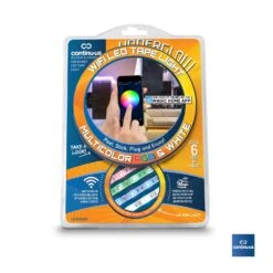 Continu-us 6 In. L Color Changing Plug-In LED Strip Tape Light Kit 12 Pk
