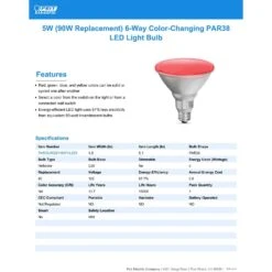 Feit LED Smart PAR38 E26 (Medium) Floodlight Color Changing 90 Watt Equivalence 1 Pk -Luminexm Store 1603861c 7dd3 4f98 a7e0 185050c48d85