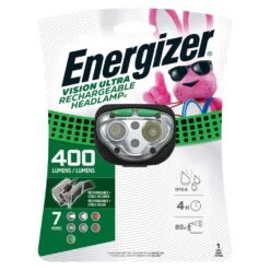 Front Page 19 Energizer Vision Ultra 400 Lm Black/Green LED Head Lamp