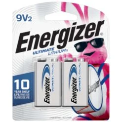 Energizer Ultimate Lithium 9-Volt Battery 2 Pk