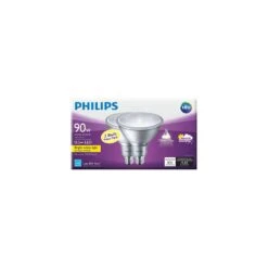 Philips PAR38 E26 (Medium) LED Floodlight Bulb Bright White 90 Watt Equivalence 2 Pk