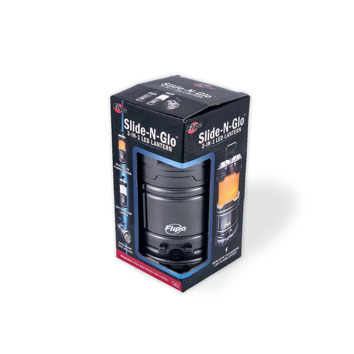 Flipo Slide-N-Glo Gray LED Flashlight Lantern 5 Flipo Slide-N-Glo Gray LED Flashlight Lantern - Image 3