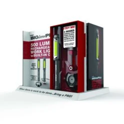 NEBO Big Larry Pro 500 Lm Black LED Work Light Flashlight -Luminexm Store 25092300 8cf9 4b1c 8db7 e4827966087e