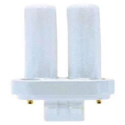 GE Ecolux 18 W T4 5.2 In. D X 5.8 In. L CFL Bulb Warm White A-Line 2700 K 1 Pk