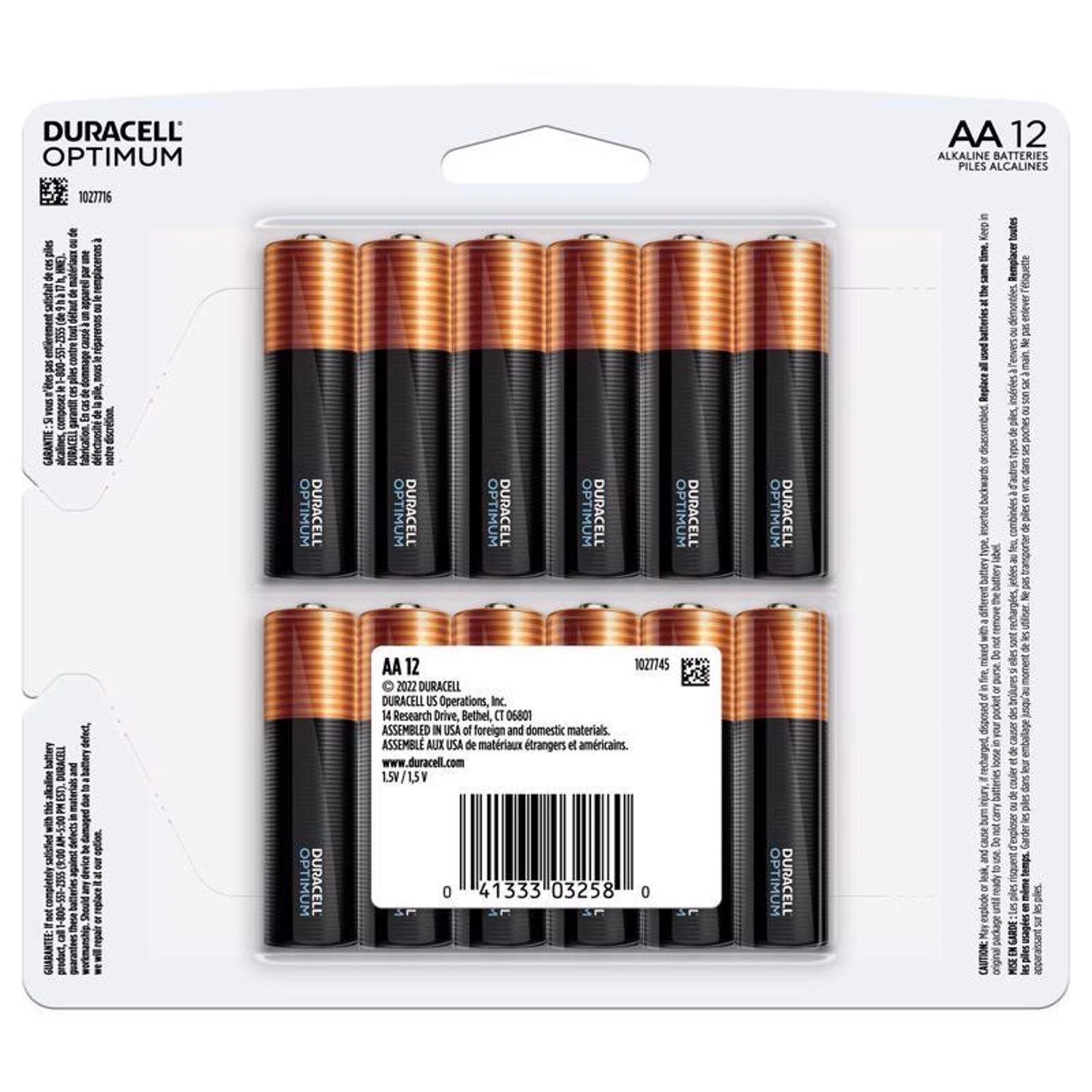 Duracell Optimum AA Alkaline Batteries 12 Pk Carded 9 Duracell Optimum AA Alkaline Batteries 12 Pk Carded - Image 7