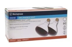 Westinghouse 250 W R40 Heat Lamp Incandescent Light Bulb Medium Base Red 2 Pk