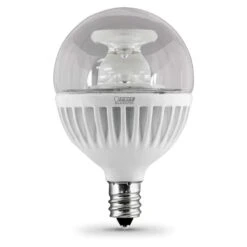 Feit G16.5 E12 (Candelabra) LED Bulb Warm White 60 Watt Equivalence 1 Pk -Luminexm Store 3244c826 8938 425e bd68 449efbda4650