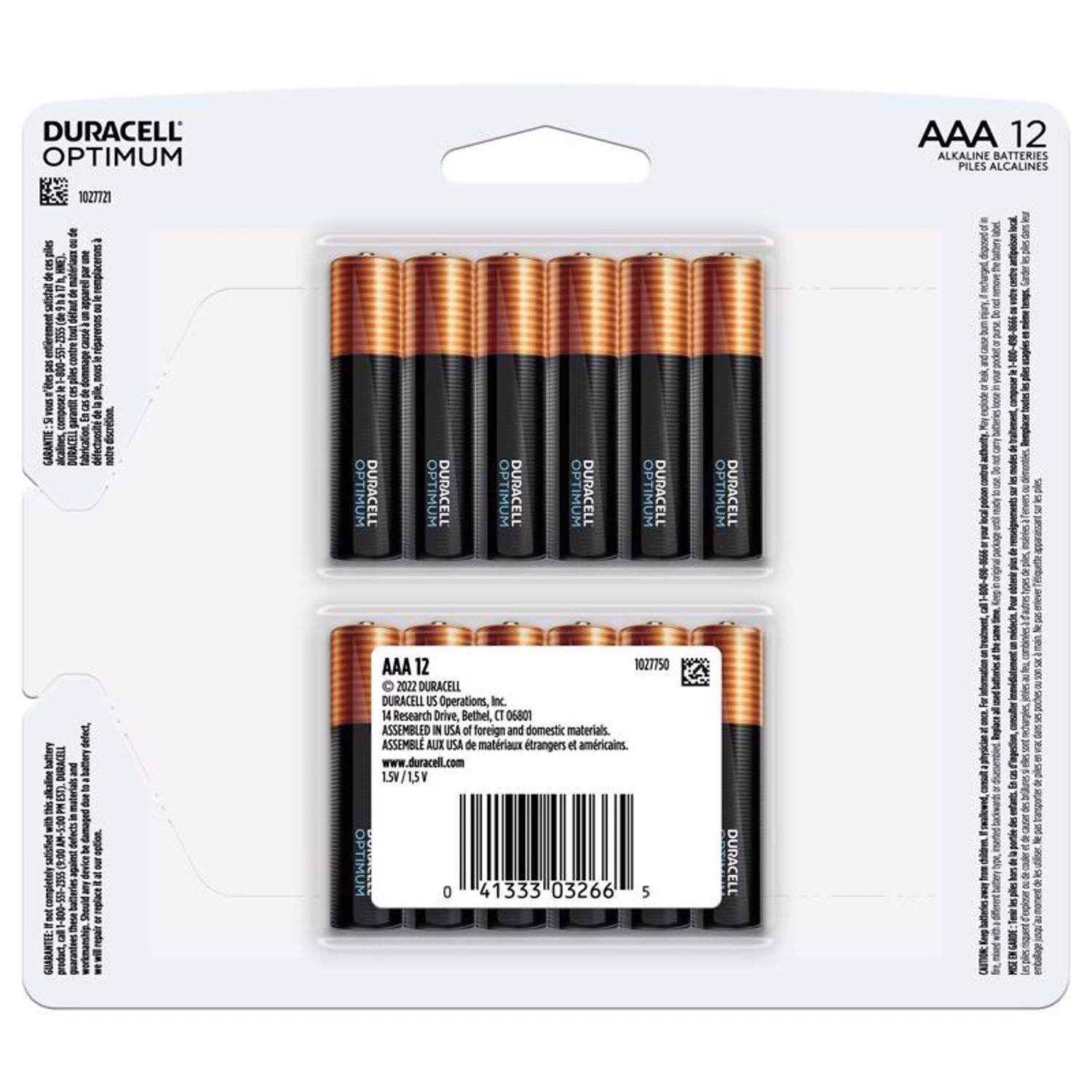 Duracell Optimum AAA Alkaline Batteries 12 Pk Carded 9 Duracell Optimum AAA Alkaline Batteries 12 Pk Carded - Image 7