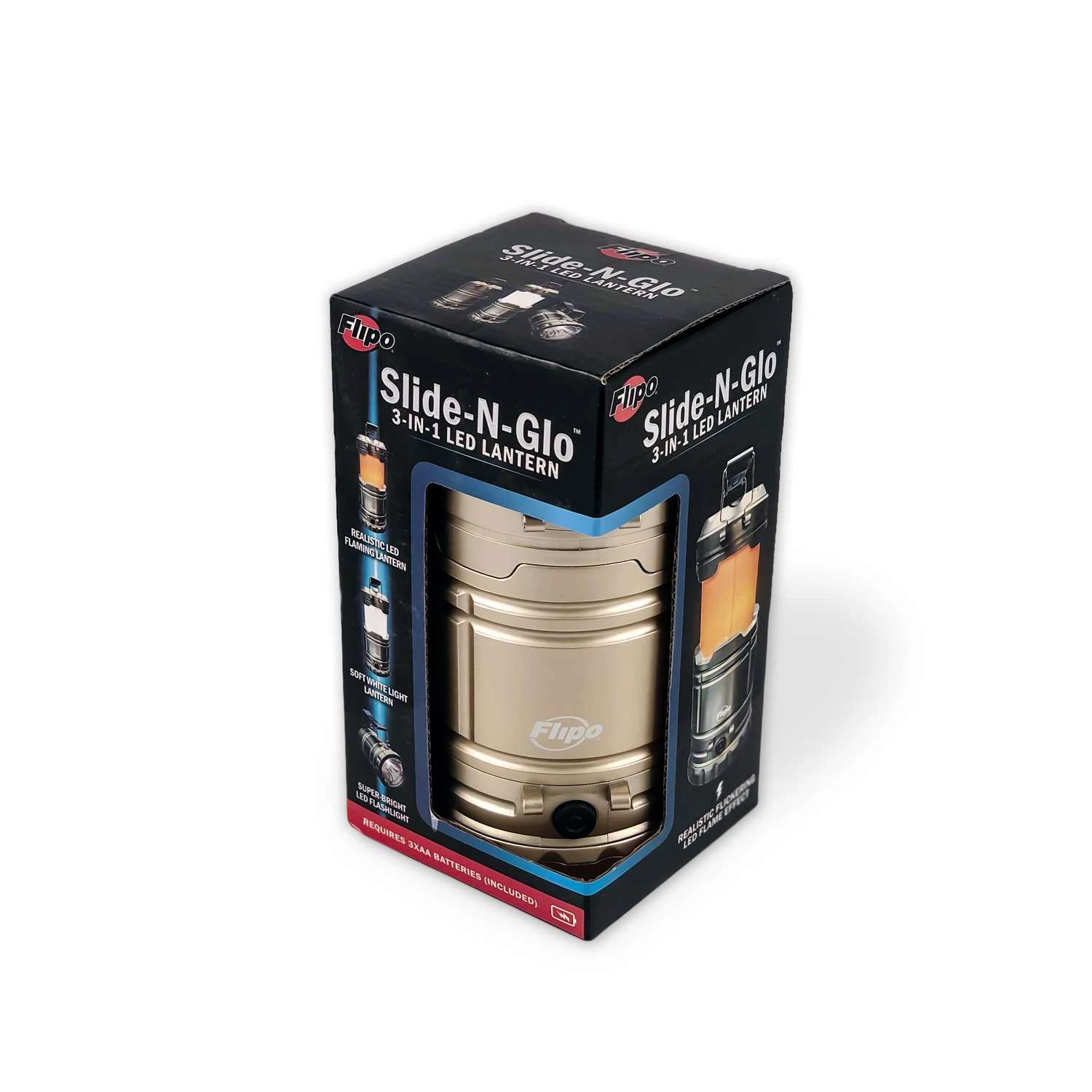 Flipo Slide-N-Glo Gold LED Flashlight Lantern 5 Flipo Slide-N-Glo Gold LED Flashlight Lantern - Image 3