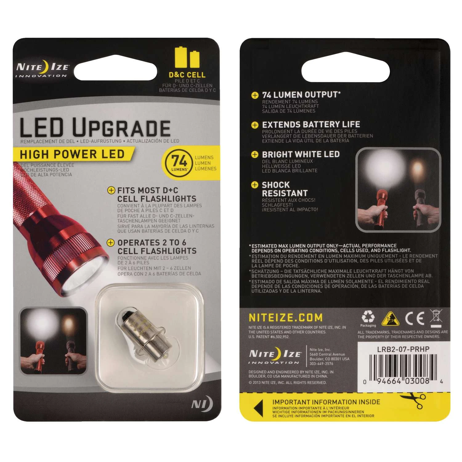 Nite Ize LED Upgrade 74 Lm Silver LED Upgrade Kit 4 Nite Ize LED Upgrade 74 Lm Silver LED Upgrade Kit - Image 2