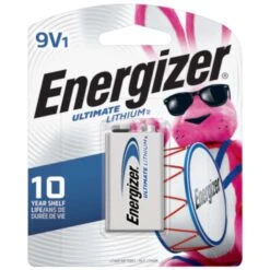 Energizer Advanced Lithium 9-Volt 9 V 750 Ah Battery 1 Pk