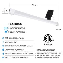 Feit SHOP 36 In. 1-Light Lights 15 W LED Shop Light W/Motion Sensor -Luminexm Store 4283c807 c2eb 45b3 8bcf 1b2e0b877bd3