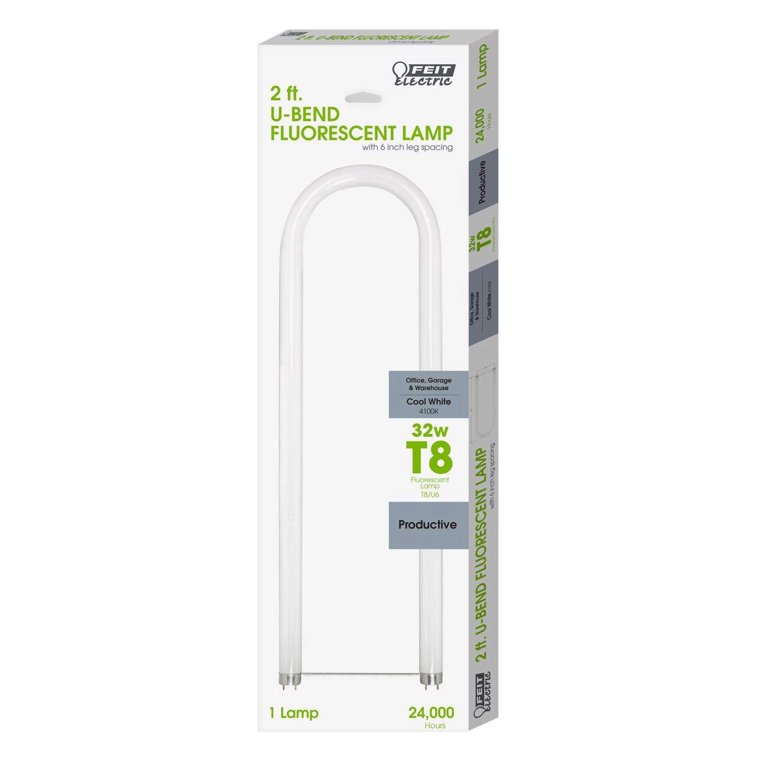 Feit Legacy Bulbs 32 W T8 7 In. D X 22.9 In. L Fluorescent Bulb Cool White U-Bend 4100 K 1 Pk 3 Feit Legacy Bulbs 32 W T8 7 In. D X 22.9 In. L Fluorescent Bulb Cool White U-Bend 4100 K 1 Pk