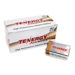 Tenergy 9-Volt Alkaline Batteries 12 Pk Boxed