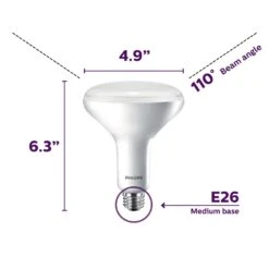 Philips BR40 E26 (Medium) LED Bulb Soft White 65 Watt Equivalence 1 Pk -Luminexm Store 4e0d1ced 9b75 4f96 88ae 6993086d487c