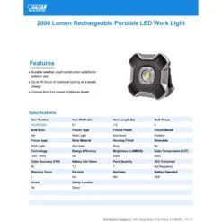 Feit 2000 Lm LED Battery Tripod Work Light -Luminexm Store 4f1f1bec ed1c 4383 a648 27010f76b3d1
