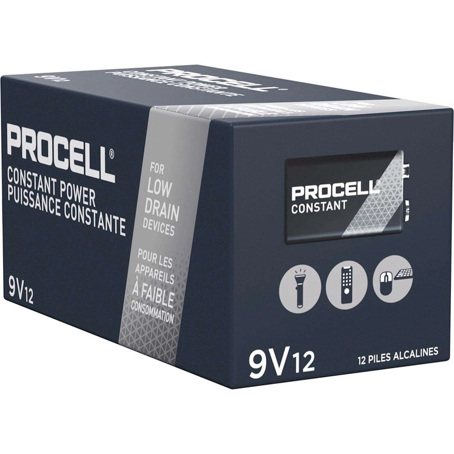 Procell Constant 9-Volt Alkaline Batteries 12 Pk Boxed 4 Procell Constant 9-Volt Alkaline Batteries 12 Pk Boxed - Image 2
