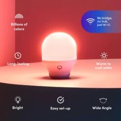 LIFX Smart Home A19 E26 (Medium) Smart-Enabled LED Bulb Color Changing 9 Watt Equivalence 1 Pk -Luminexm Store 524410af b3e4 4a80 ae74 e6041264537f