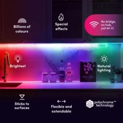 LIFX Smart Home 80 In. L Plug-In LED Smart-Enabled Accent Light 1400 Lm -Luminexm Store 5bc5bb70 43b8 4af8 9511 e490e27db1e7
