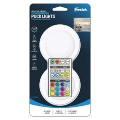 Westek White Battery Powered LED Puck Light With Remote 2 Pk 11 Westek White Battery Powered LED Puck Light With Remote 2 Pk -Luminexm Store 5e322a83 882b 40af 8d6d 6a352bfa71f0