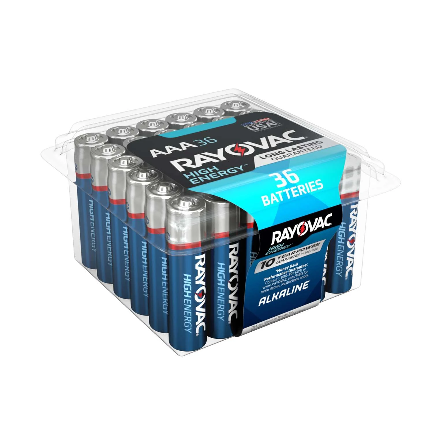Rayovac® Rayovac High Energy AAA Alkaline Batteries 36 Pk Clamshell 5 Rayovac® Rayovac High Energy AAA Alkaline Batteries 36 Pk Clamshell - Image 3