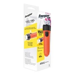 Energizer 150 Lm Black/Orange LED Flashlight D Battery -Luminexm Store 62f666f6 6e3e 410b 96ec 084411573667