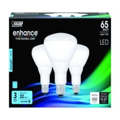 Feit Enhance BR30 E26 (Medium) LED Bulb Daylight 65 Watt Equivalence 3 Pk