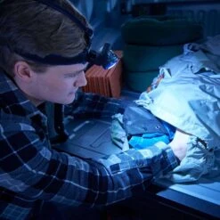 Police Security Connector 200 Lm Black LED COB Head Lamp AAA Battery -Luminexm Store 654de151 6b9e 4d5a 8c0b 04f788daf3eb