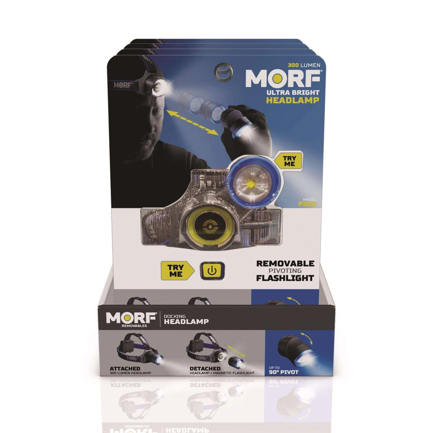 Police Security MORF 300 Lm Black LED Head Lamp AA Battery 6 Police Security MORF 300 Lm Black LED Head Lamp AA Battery - Image 4