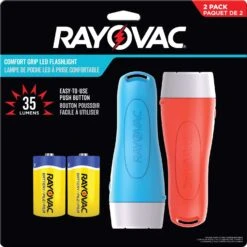 Rayovac® Rayovac Comfort Grip 35 Lm Assorted LED Flashlight D Battery