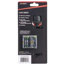 Life+Gear 200 Lm Black/Red LED Signal Light AA Battery -Luminexm Store 6af87f77 7938 4256 9e5c cffcfdfa0a9e