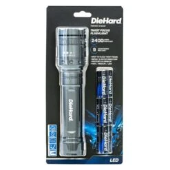 Dorcy DieHard 2400 Lm Gray LED Flashlight AA Battery