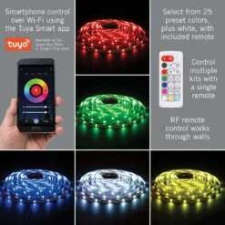 Armacost Lighting RibbonFlex Home 16 Ft. L Multicolored Plug-In LED Tape Light Kit 1 Pk -Luminexm Store 71476bfc 75b0 4fcf be30 540d4857ab9a