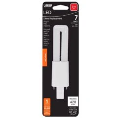 Feit LED Linear PL G23 LED Tube Light Soft White 7 Watt Equivalence 1 Pk