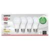 Satco Type-A A19 E26 (Medium) LED Bulb Warm White 75 Watt Equivalence 4 Pk -Luminexm Store 750c0984 f0e4 43ac 945f ea283efdc1d3
