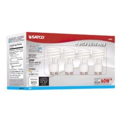 Satco 13 W T2 1.81 In. D X 4.13 In. L CFL Bulb Soft White Compact 2700 K 4 Pk 9 Satco 13 W T2 1.81 In. D X 4.13 In. L CFL Bulb Soft White Compact 2700 K 4 Pk -Luminexm Store 780e50a0 eae1 42b8 b8ef c45c8551e23a