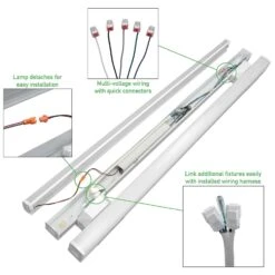 ETI Versa Strip 48 In. L White Hardwired LED Strip Light 5500 Lm -Luminexm Store 78c18b19 b946 4145 bd64 762b54ec8cea