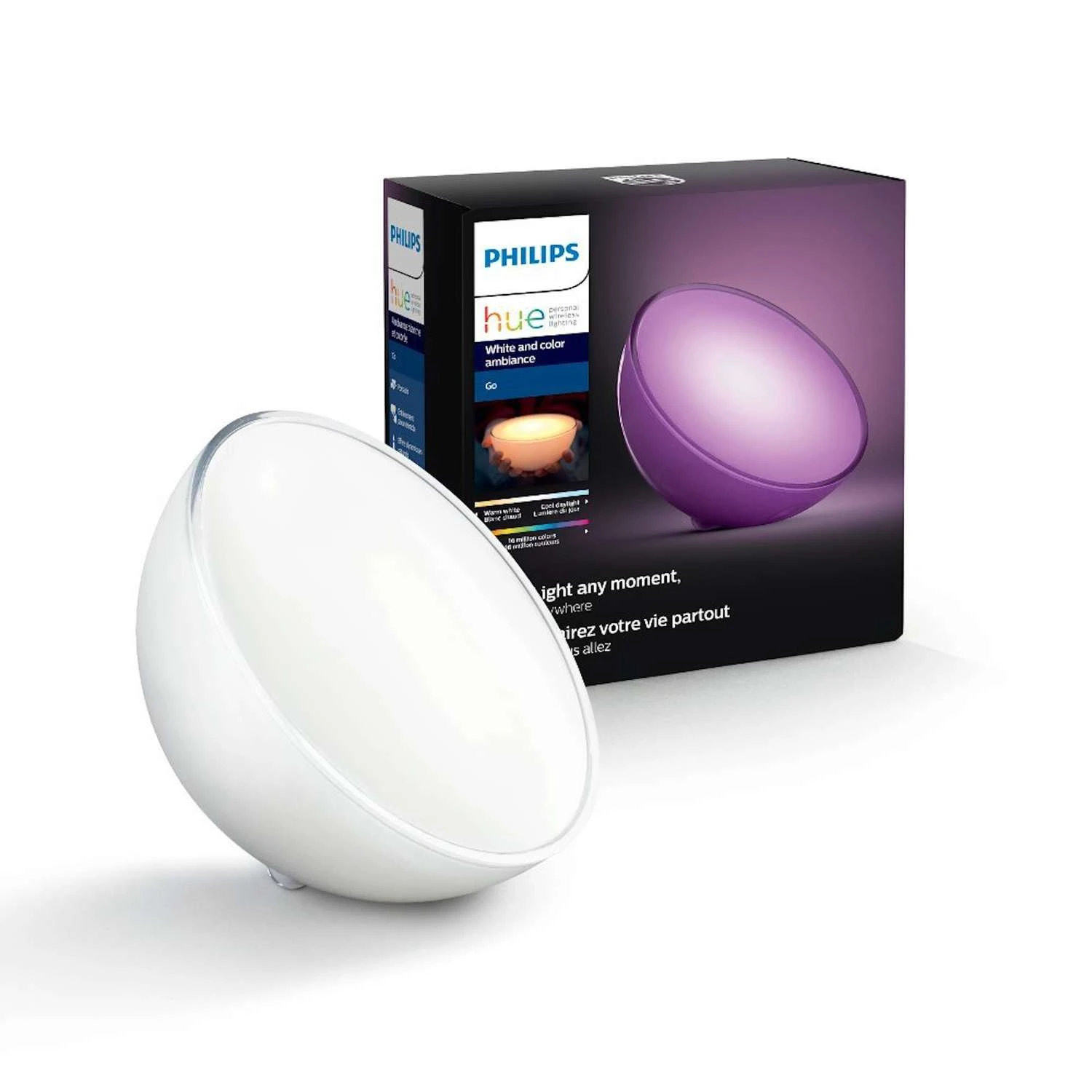Philips Hue 8.27 In. White Portable Table Lamp 3 Philips Hue 8.27 In. White Portable Table Lamp