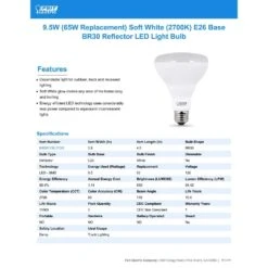 Feit LED BR30 E26 (Medium) LED Bulb Soft White 65 Watt Equivalence 3 Pk 9 Feit LED BR30 E26 (Medium) LED Bulb Soft White 65 Watt Equivalence 3 Pk -Luminexm Store 89bb71d3 763c 44af a977 bfaa6004e9e2