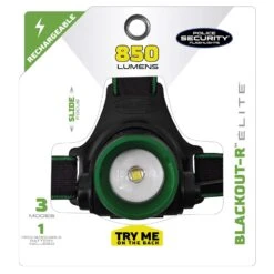 Police Security Blackout-R 850 Lm Black LED Head Lamp