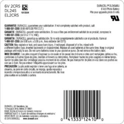 Duracell Lithium 245 6 V 1.4 Ah Camera Battery 1 Pk 15 Duracell Lithium 245 6 V 1.4 Ah Camera Battery 1 Pk -Luminexm Store 8a87948f ec7b 4883 a127 9dd09bf9b44c