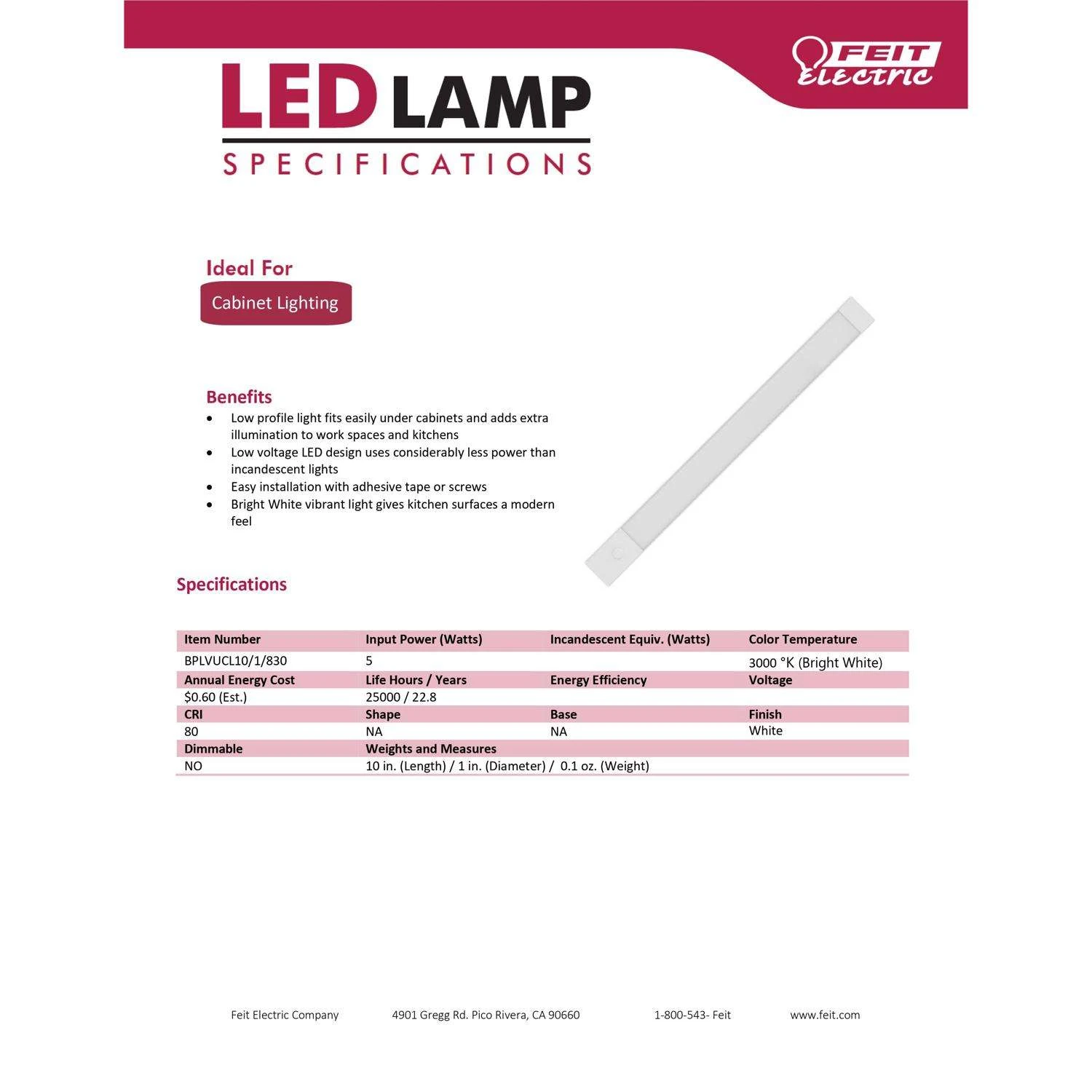 Feit LED Square Connector LED Grow Light Red 60 Watt Equivalence 1 Pk 8 Feit LED Square Connector LED Grow Light Red 60 Watt Equivalence 1 Pk - Image 6